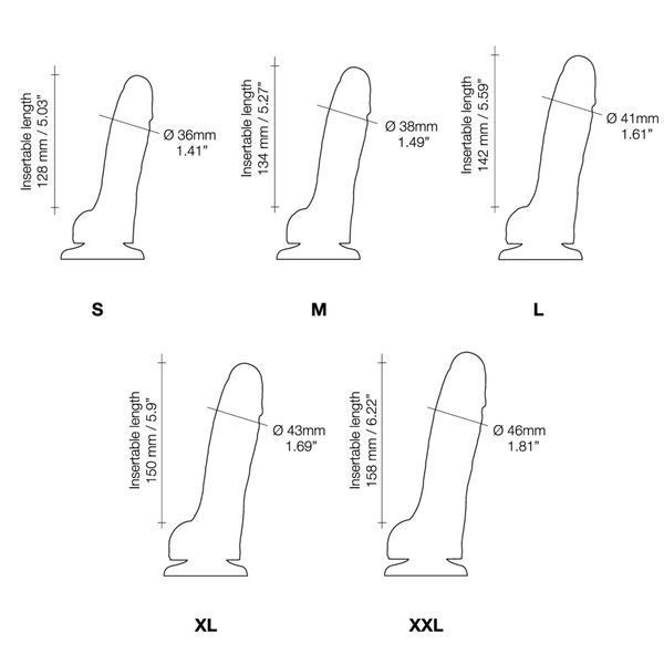 Реалістичний фалоімітатор Strap-On-Me Sliding Skin Realistic Dildo Fuchsia L, ефект рухливої шкіри SO6257 фото