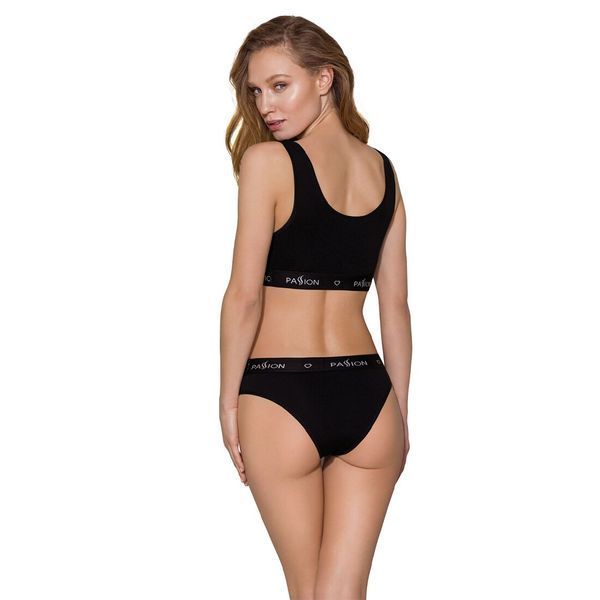 Спортивний топ з широкою гумкою Passion PS004 TOP L, black SO4219 фото