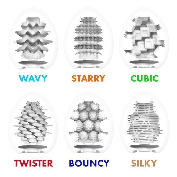 Набір мастурбаторів-яєць Tenga Egg Standard 3 Pack 2 (Twister, Bouncy, Silky) SX4024 фото