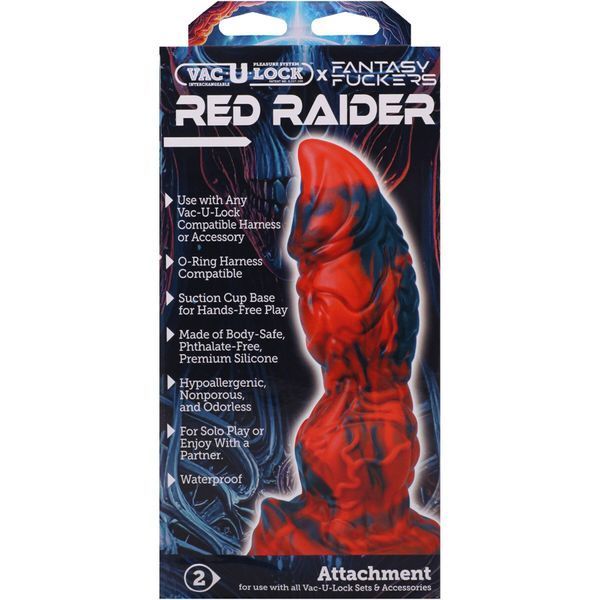Фентезійний фалоімітатор Doc Johnson Vac-U-Lock x Fantasy Fuckers Red Raider SX4421 фото