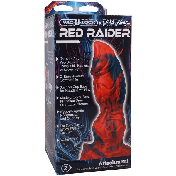 Фентезійний фалоімітатор Doc Johnson Vac-U-Lock x Fantasy Fuckers Red Raider SX4421 фото