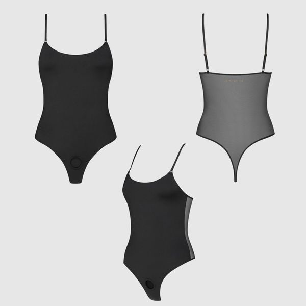 Боді з фіксацією ділдо Strap-On-Me Harness Body Signature - XL - Black SX3513 фото