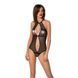Сітчасте боді з мереживом на грудях Passion SATARA BODY L/XL black SO8469 фото 1