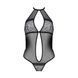 Сітчасте боді з мереживом на грудях Passion SATARA BODY L/XL black SO8469 фото 3