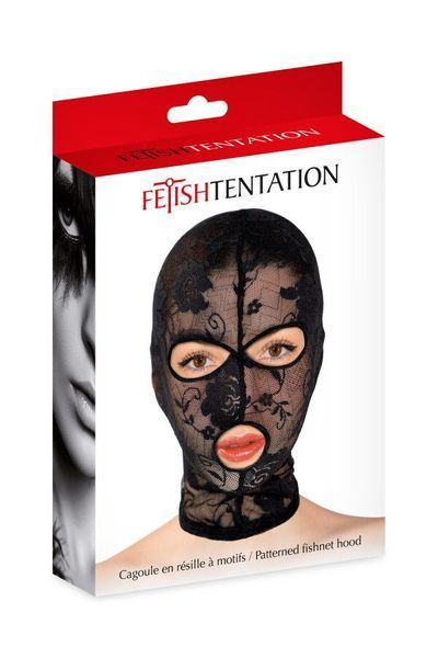 Капюшон для БДСМ Fetish Tentation Patterned fishnet hood SX1373 фото