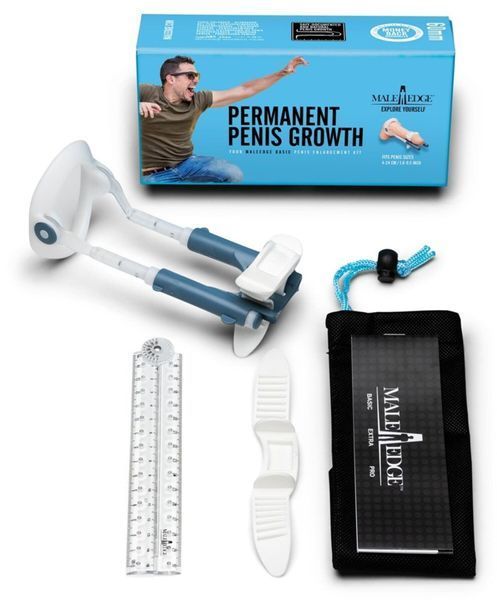 Екстендер для збільшення члена Male Edge Basic, ремінцевий, маса всього 65 г, міцний пластик ME001 фото