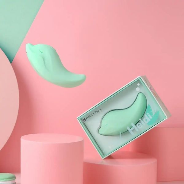 Вібратор та кліторальний стимулятор KISSTOY Heidi Green SX3313 фото