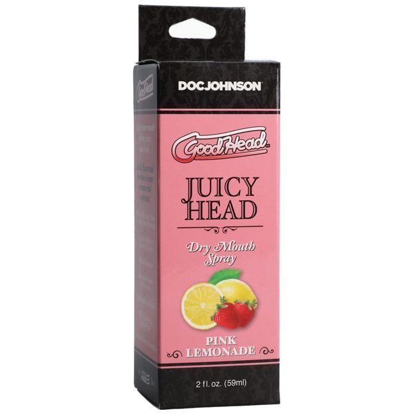 Зволожувальний спрей оральний Doc Johnson GoodHead &ndash; Juicy Head Dry Mouth Spray &ndash; Pink Lemonade 59мл SO6065 фото