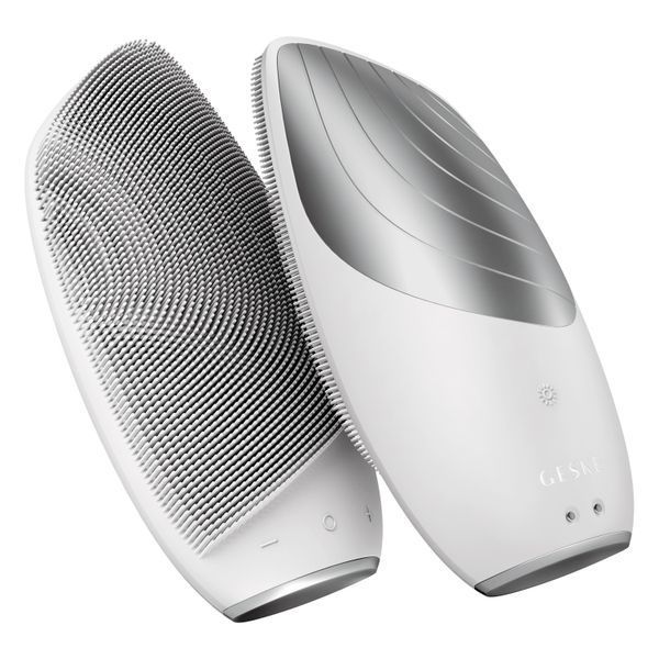Електронна звукова термо щітка для обличчя GESKE Sonic Thermo Facial Brush 6в1 white HB0084 фото