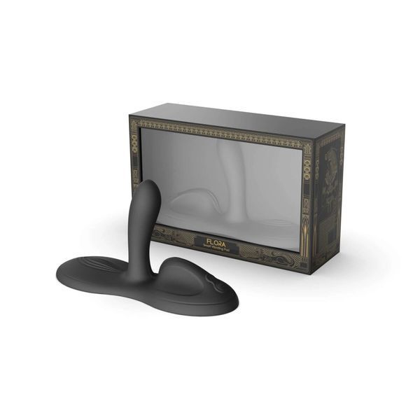 Sit-on-top смарт-вібратор Zalo &ndash; Flora Smart Vibrating Pad Obsidian Black, 9 моторів SX0717 фото
