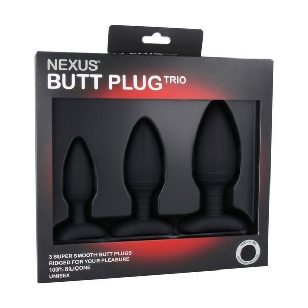 Набір анальних пробок Nexus Butt Plug Trio (м'ята упаковка!!!) SO2743-R фото
