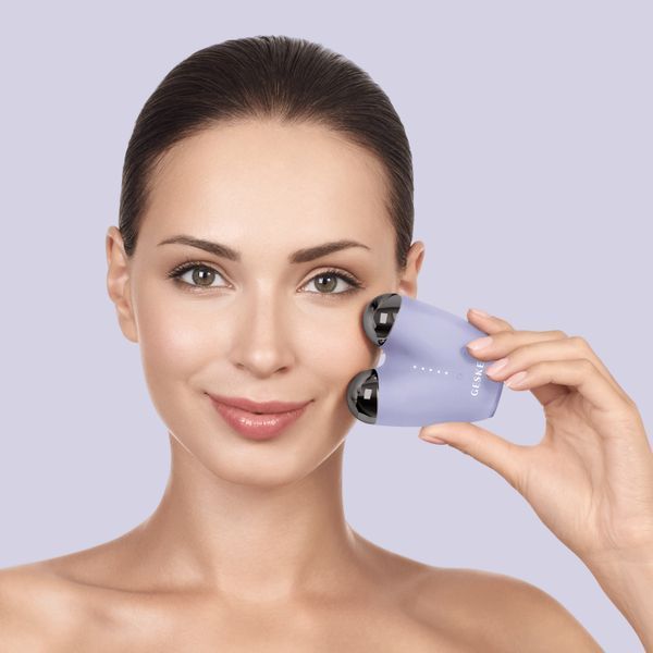 Мікрострумовий підтягувач шкіри обличчя GESKE MicroCurrent Face-Lifter 6в1 purple HB0134 фото