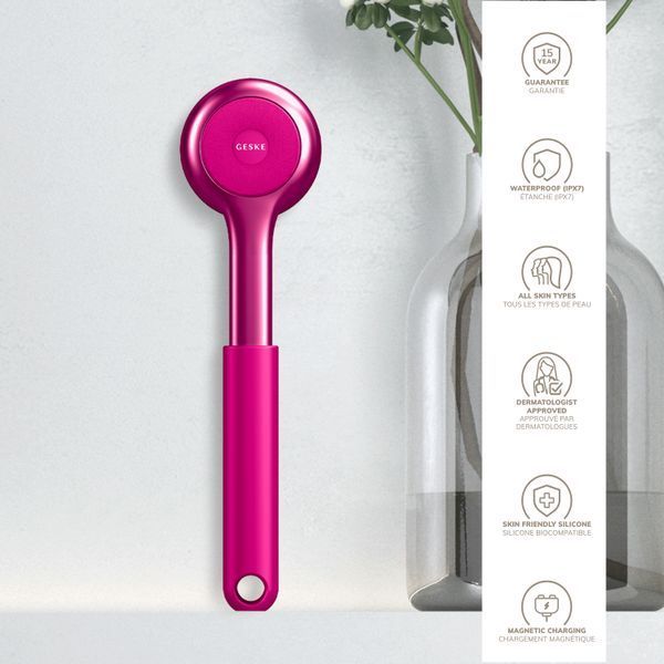 Ультразвукова щітка для всього тіла GESKE Sonic Full-Body Brush&Intensive Exfoliator 8в1 magenta HB0377 фото