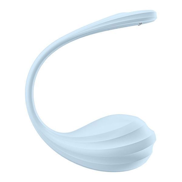 Смарт-віброяйце Satisfyer Smooth Petal Connect App Light Blue SX0667 фото