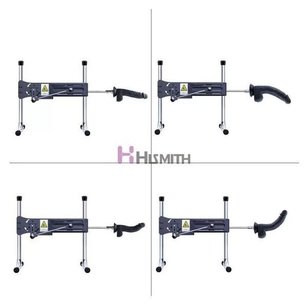 Фалоімітатор для секс-машин Hismith 8.3&Prime; Silicone Dildo Black, система KlicLok, гнучкий стрижень SO9971 фото