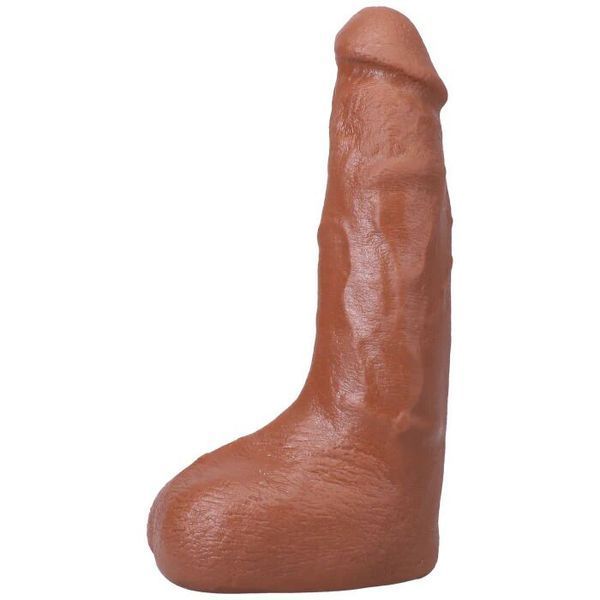 Фалоімітатор, що кінчає Doc Johnson The Realistic Cock ULTRASKYN - Squirting 9,5 Inch Caramel SX4471 фото