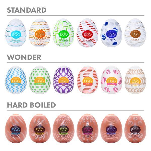 Набір мастурбаторів-яєць Tenga Egg Variety Pack - Standard (6 шт) SX4025 фото