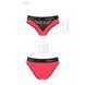 Трусики з широкою резинкою і мереживом Passion PS001 PANTIES XL, red-black SO4170 фото 5