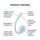 Смарт-віброяйце Satisfyer Smooth Petal Connect App Light Blue SX0667 фото 6
