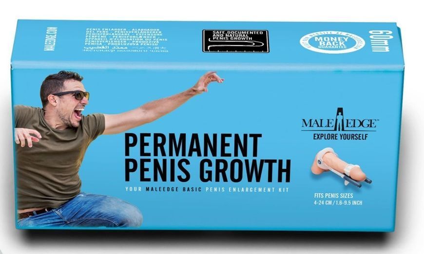 Екстендер для збільшення члена Male Edge Basic, ремінцевий, маса всього 65 г, міцний пластик ME001 фото