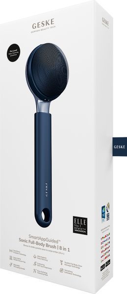 Ультразвукова щітка для всього тіла GESKE Sonic Full-Body Brush&Intensive Exfoliator 8в1 midnight HB0378 фото