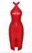 Сукня Noir Handmade F354 Red powerwetlook dress - 3XL SX2109 фото 7