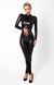 Комбінезон Noir Handmade F319 Caged, XL, під латекс, довгий рукав, з доступом, кільце на поясі SX0348 фото 2