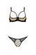 Еротичний комплект Passion MARINA SET WITH OPEN BRA, S/M, beige, відкриті чашки SO9733 фото 3