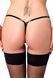 Трусики Noir Handmade P014 Dominae PVC panty with silver clasp XL SX4226 фото 2