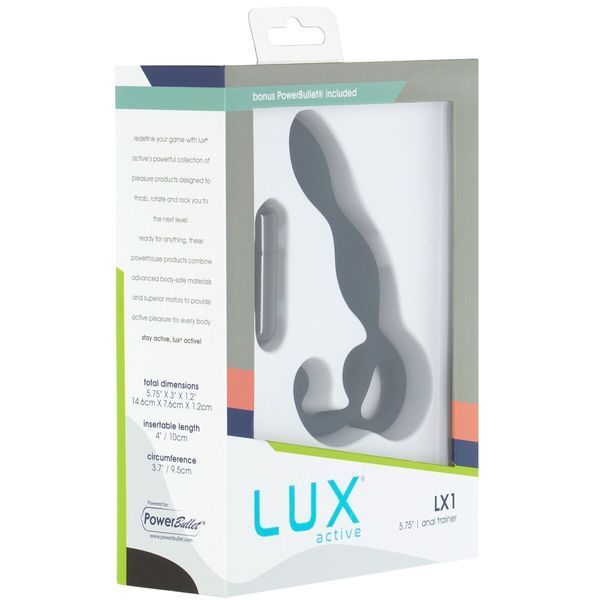 Масажер простати Lux Active LX1 Anal Trainer 5.75&Prime;, Dark Blue, віброкуля в комплекті SO6837 фото