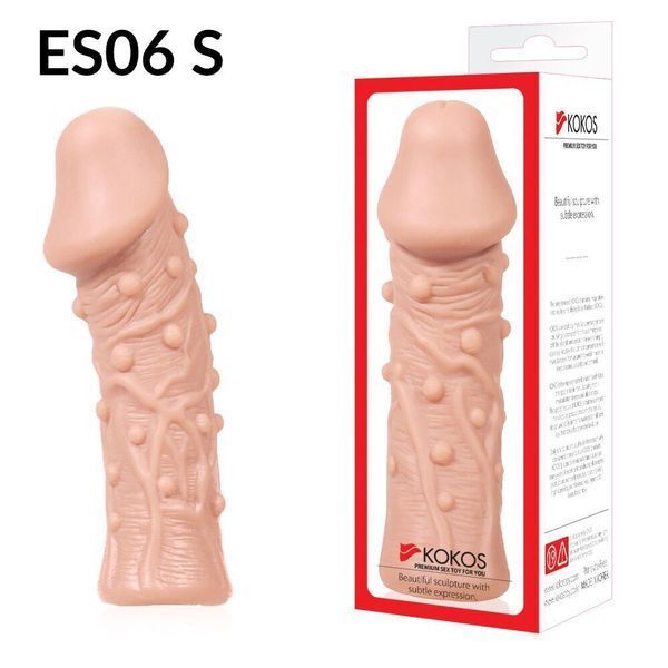 Насадка на член Kokos Extreme Sleeve ES.06 розмір S, потовщувальна, стимулюючий рельєф SX3243 фото