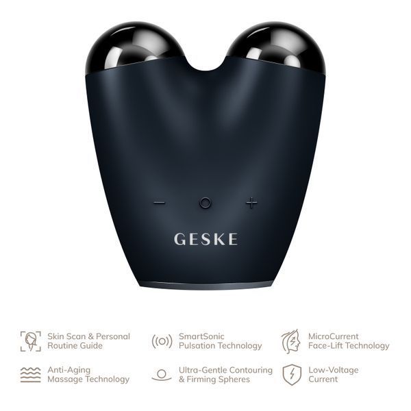 Мікрострумовий підтягувач шкіри обличчя GESKE MicroCurrent Face-Lifter 6в1 black HB0135 фото