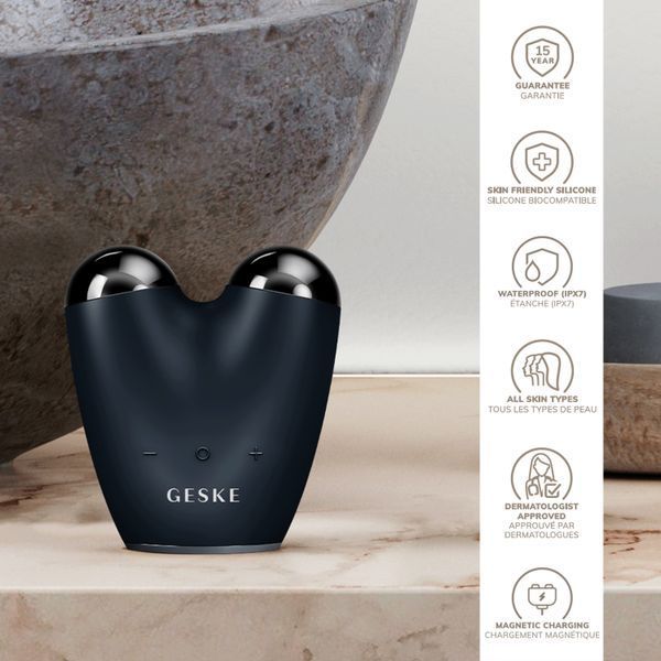 Мікрострумовий підтягувач шкіри обличчя GESKE MicroCurrent Face-Lifter 6в1 black HB0135 фото