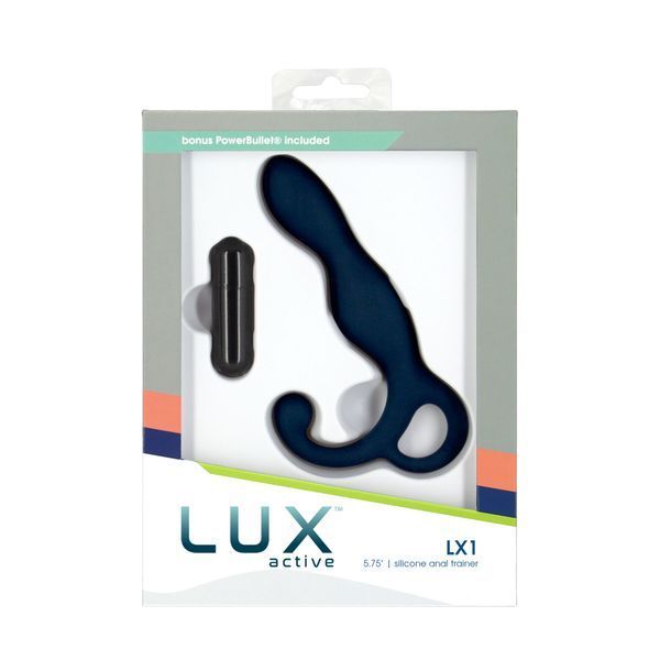 Масажер простати Lux Active LX1 Anal Trainer 5.75&Prime;, Dark Blue, віброкуля в комплекті SO6837 фото
