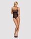 Мереживне боді з доступом Obsessive 818-TED-1 teddy M/L, чорне SO9021 фото 3