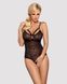 Мереживне боді з доступом Obsessive 818-TED-1 teddy M/L, чорне SO9021 фото 1