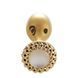 Металева анальна пробка LOCKINK SEVANDA Pearl Rose-shape Anal Plug, зі штучною перлиною SX0888 фото 3