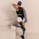 Трусики з фіксацією дилдо Strap-On-Me Harness Lingerie Idole - L - Black SX3515 фото 11