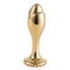 Металева анальна пробка LOCKINK SEVANDA Pearl Rose-shape Anal Plug, зі штучною перлиною SX0888 фото 2