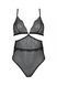 Боді Passion AMBERLY BODY black, S/M, відкрита спина, низ стрінги SX0456 фото 3