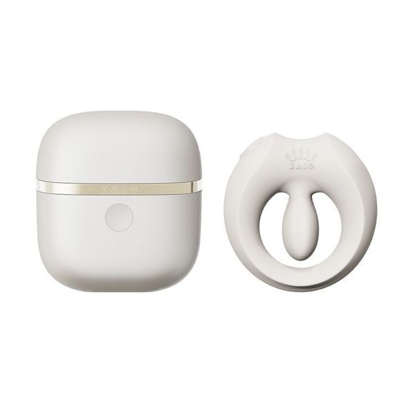Ерекційне смарт-віброкільце Zalo Apis Ivory White, до 4 годин роботи, зарядний кейс SX2692 фото