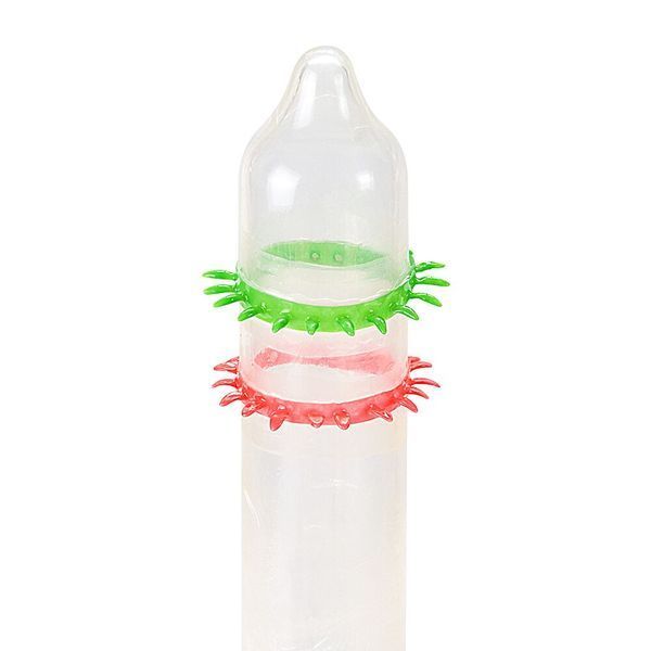Насадка на член Recare Spike Condom Green (презерватив з рядами шипів) SX3357 фото