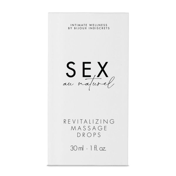 Відновлювальні краплі для масажу Bijoux Indiscrets Sex au Naturel &mdash; Revitalizing Massage Drops SO6632 фото