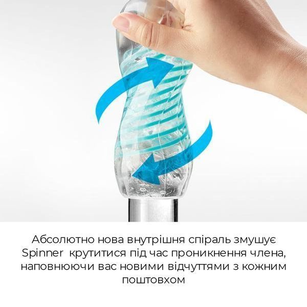 Мастурбатор Tenga Spinner 04 Pixel Cool Edition з пружною стимулювальною спіраллю всередині SO5127 фото
