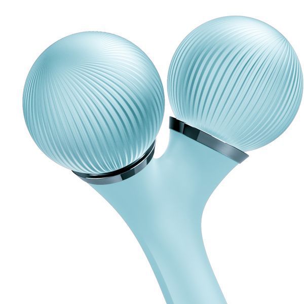 Електронний ультразвуковий ролик для обличчя та тіла GESKE Sonic Facial&Body Roller 4в1 turquoise HB0036 фото