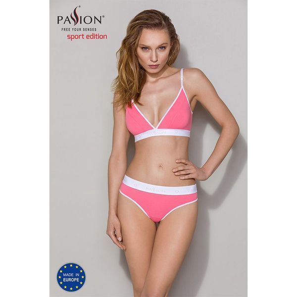 Спортивний топ з подвійними бретелями Passion PS007 TOP M, pink SO4272 фото