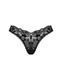 Мереживні стрінги Obsessive Donna Dream thong XS/S Black, низька посадка SO8639 фото 3