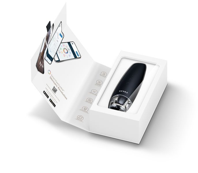 Антивіковий LED-випромінювач для відновлення шкіри обличчя GESKE Anti-Aging Skin Renewer 9в1 black HB0577 фото