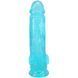 Фалоімітатор Doc Johnson Crystal Jellies - 8 Inch Realistic Cock with Balls- Teal SX4424 фото 3