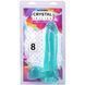 Фалоімітатор Doc Johnson Crystal Jellies - 8 Inch Realistic Cock with Balls- Teal SX4424 фото 4